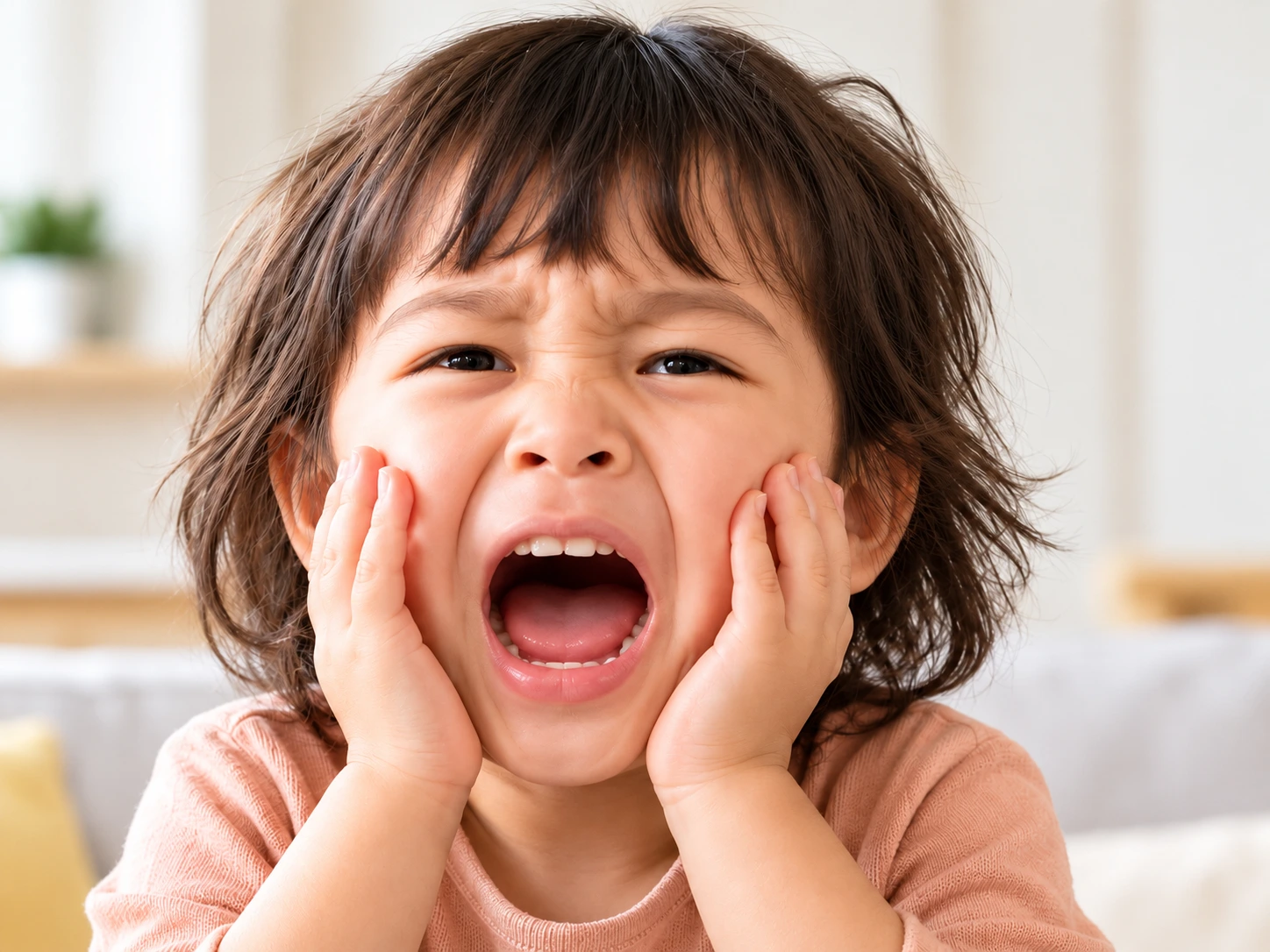 Ilustrasi visual anak tantrum