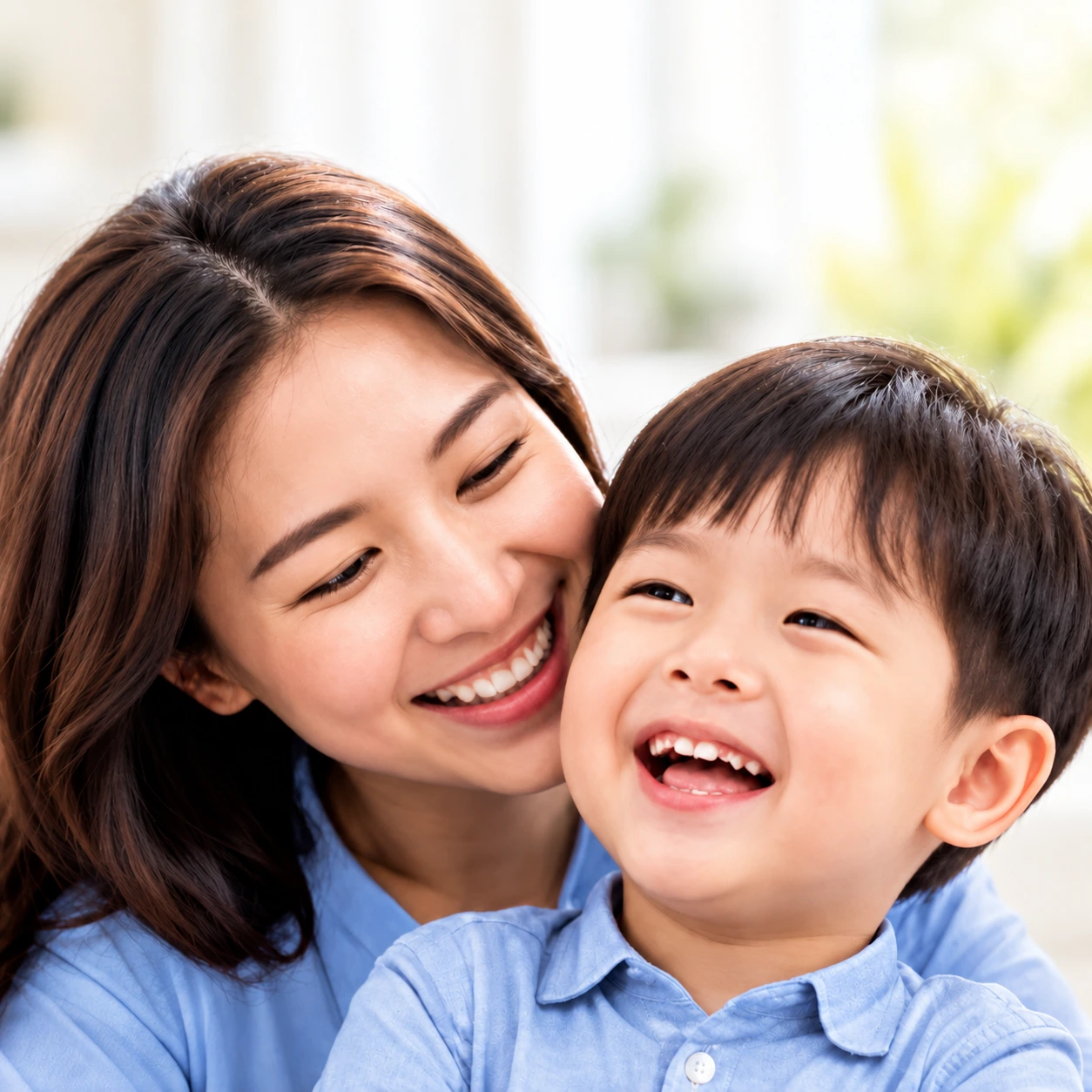Ilustrasi visual ibu anak bking