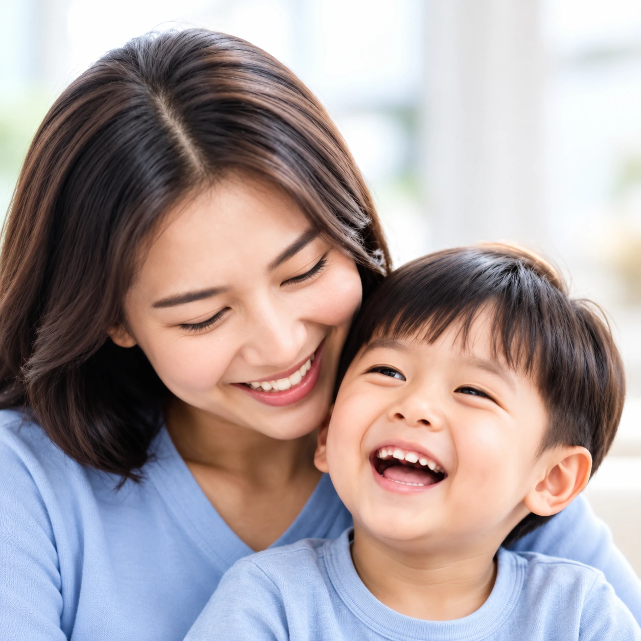 Ilustrasi visual produk dengan anak